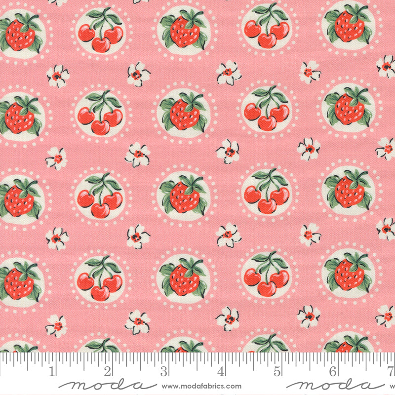 Julia - Strawberry in Carnation | Quilting Cotton