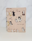 Handmade Mini Watercolor Sketchbook | Dancing Cat