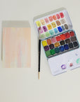 Handmade Mini Watercolor Sketchbook | 100% Cotton Paper | Pastel Painting