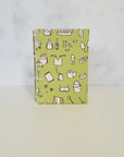 Handmade Mini Watercolor Sketchbook | 100% Cotton Paper | Daily Life in Pistachio - LIMITED EDITION