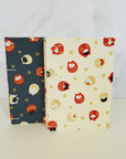 Handmade Mini Watercolor Sketchbook | 100% Cotton Paper | Daruma Cats