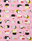 Wa Monogatari - Sushi Cat in Pink | Dobby Cotton