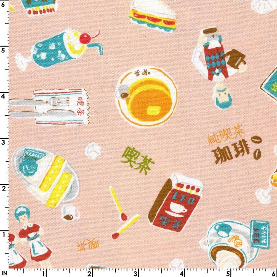 Hokkori Café in Pink | Oxford Cotton