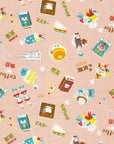 Hokkori Café in Pink | Oxford Cotton