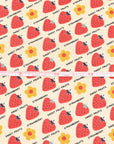 Utakata Retro - Strawberry Red | Sheeting Cotton
