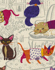 Powerful Animal - Country Cats in Natural (Large Print) | Cotton Oxford
