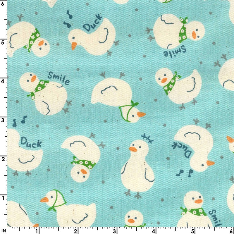 Momo's Favorite Duck in Blue | Cotton Oxford