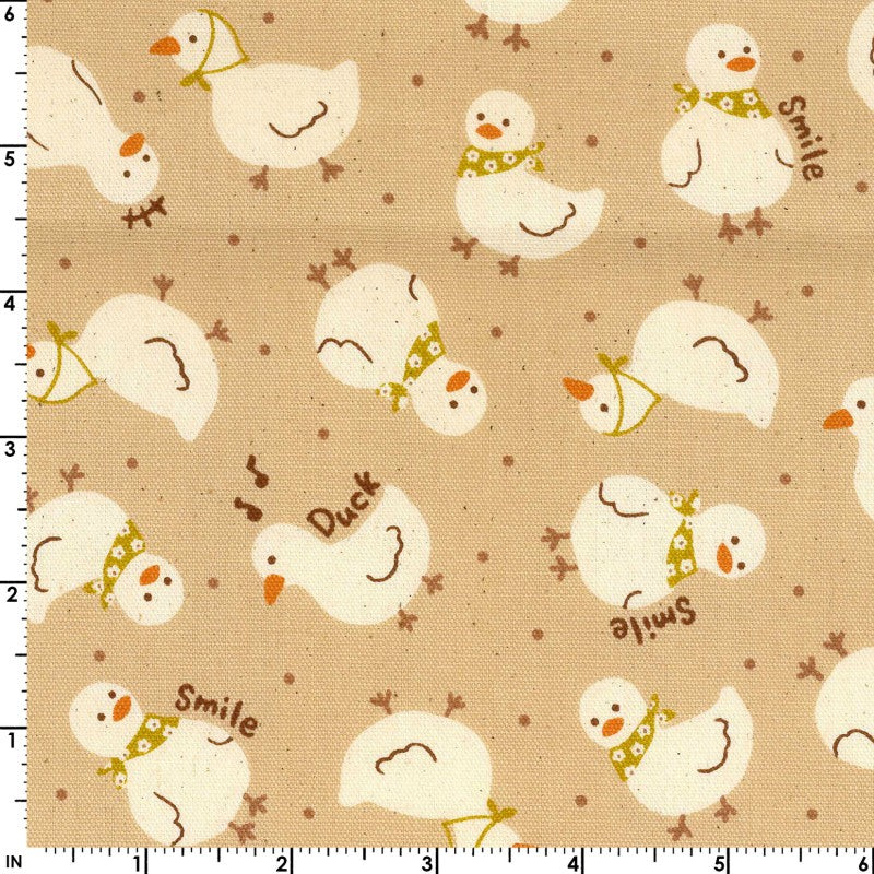 Momo's Favorite Duck in Beige | Oxford Cotton