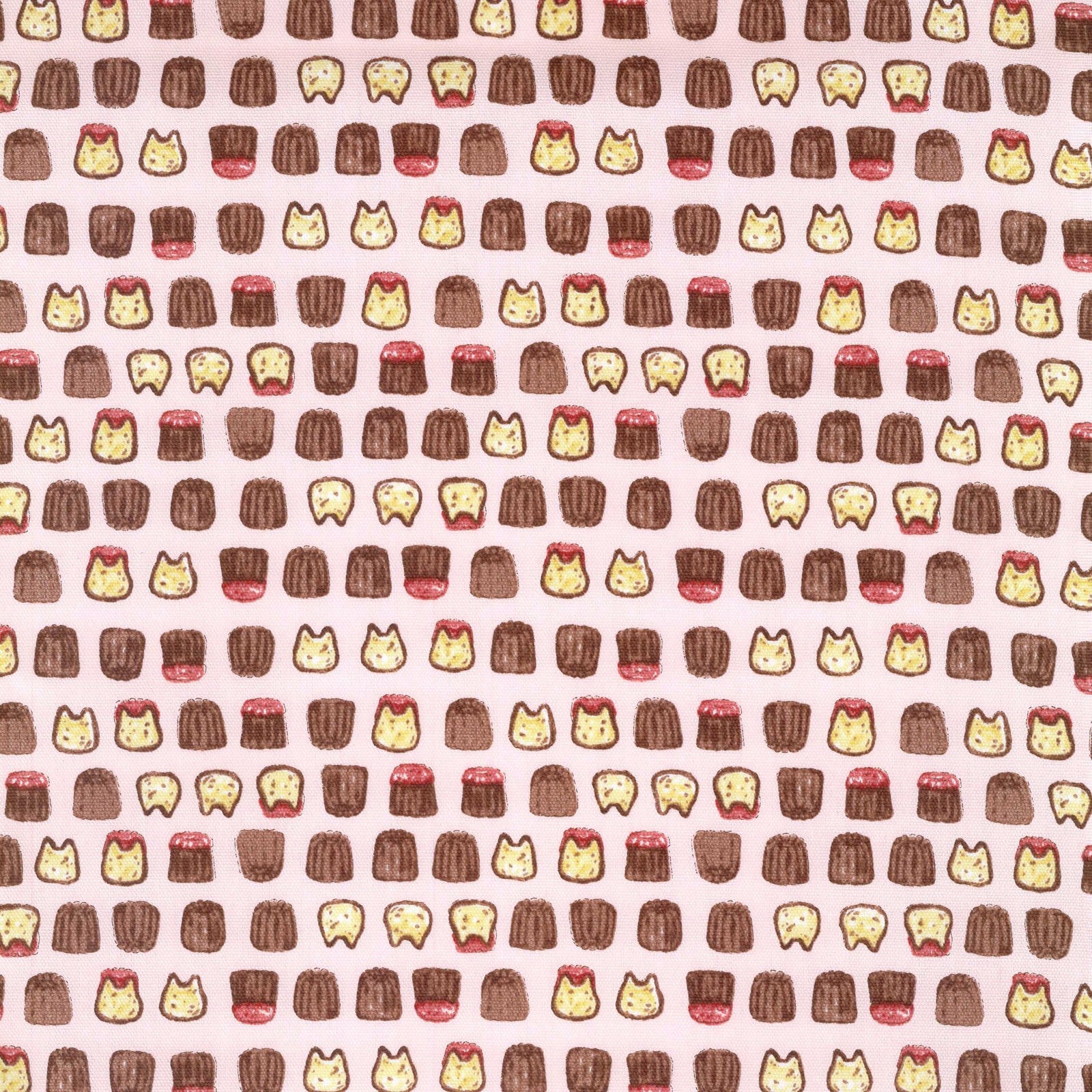 Animal Bread Cat Canelé in Pink | Oxford Cotton