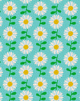 Flowerland - Field of Flowers in Turquoise | Quilting Cotton