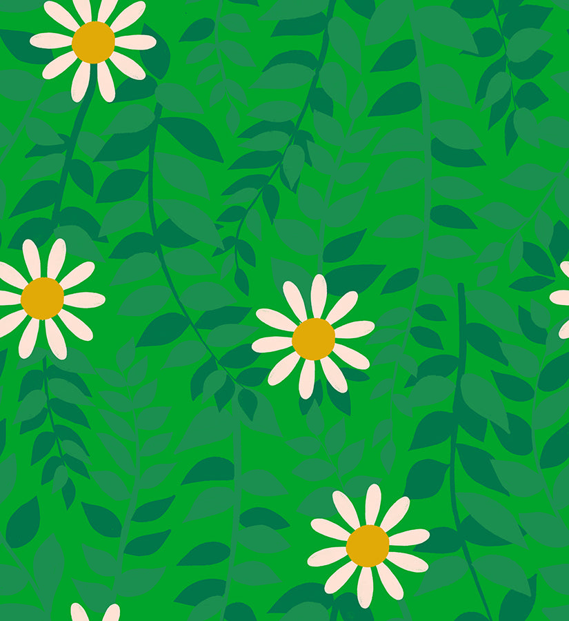 Flowerland - Daisies in Verdant | Quilting Cotton