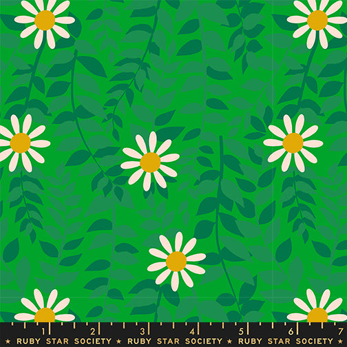 Flowerland - Daisies in Verdant | Quilting Cotton