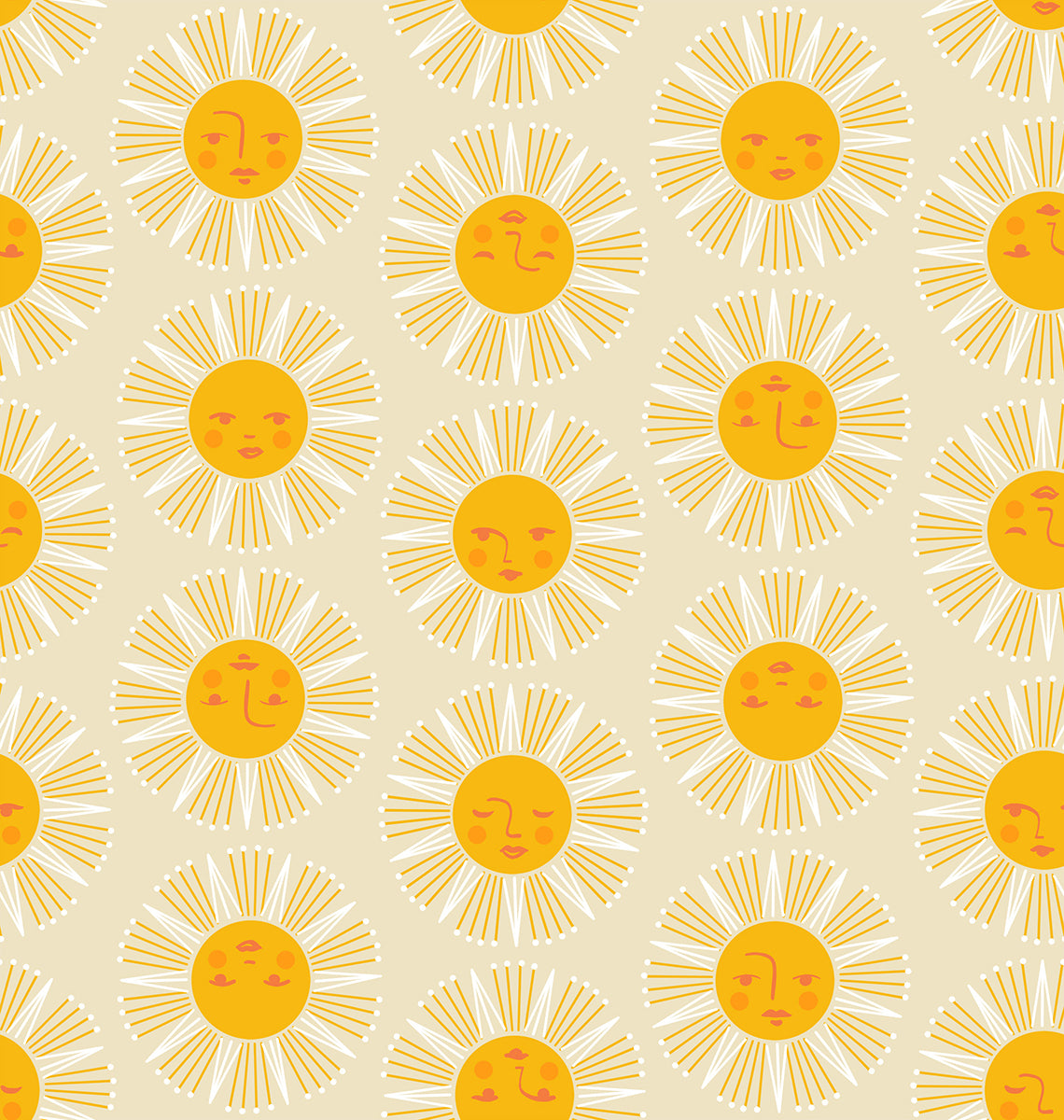 Rise and Shine - Sundream in Parchment | Quilting Cotton