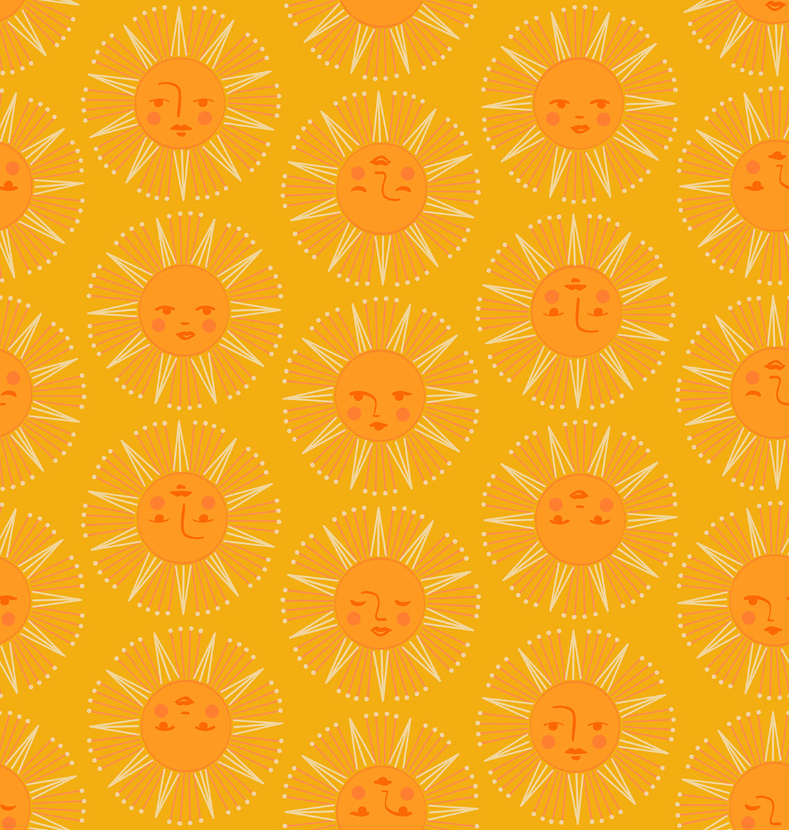 Rise and Shine - Sundream in Buttercup | Quilting Cotton