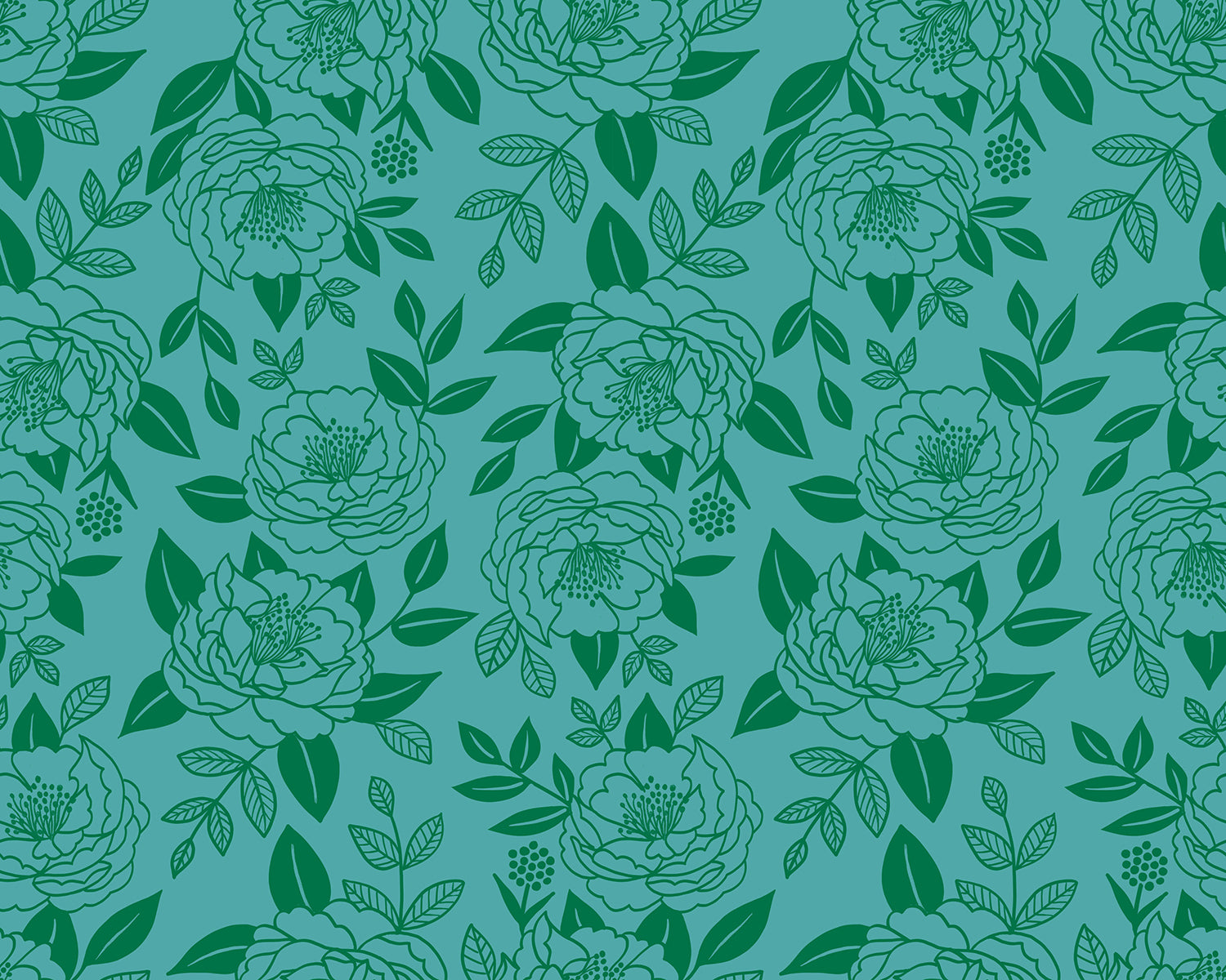 Rise and Shine - Garden Glow in Succulent | Quilting Cotton
