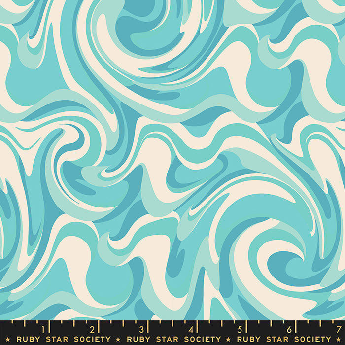 Rise and Shine - Chimera in Turquoise | Quilting Cotton