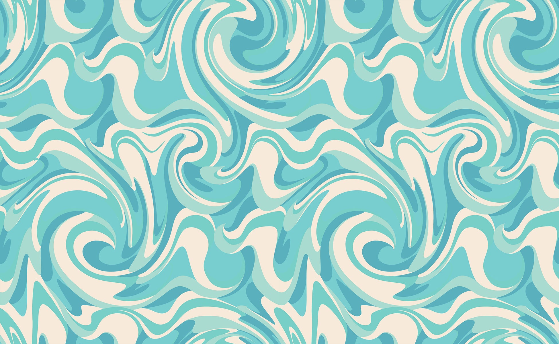 Rise and Shine - Chimera in Turquoise | Quilting Cotton