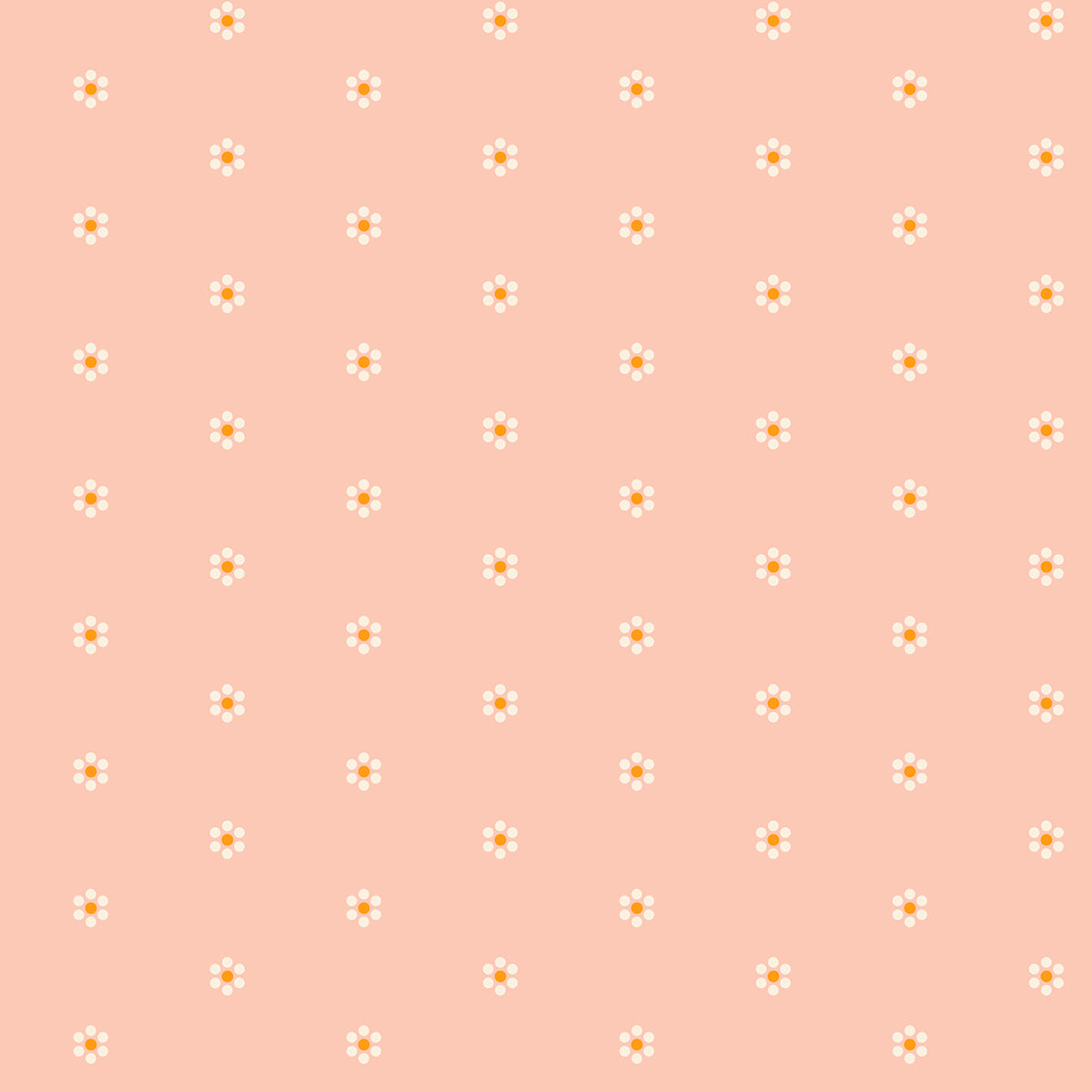 Rise and Shine - Tiny Blooms in Peach Blossom | Quilting Cotton