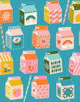 Juicy - Juice Box in Dark Turquoise | Quilting Cotton