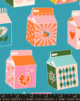 Juicy - Juice Box in Dark Turquoise | Quilting Cotton