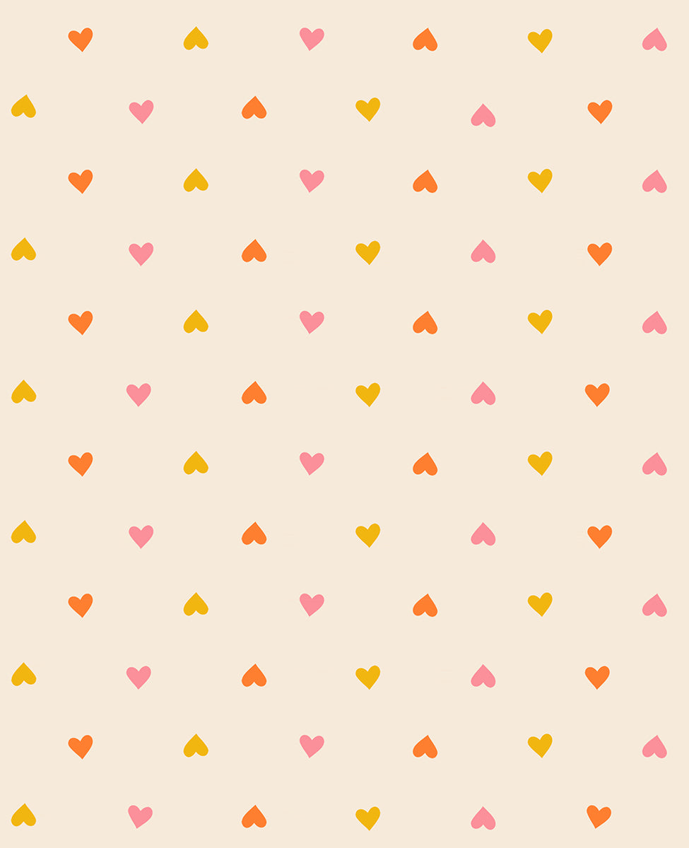 Juicy - Hearts in Multi Color | Quilting Cotton