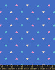 Best Day Ever - Hearts in Lapis | Quilting Cotton