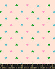 Best Day Ever - Hearts in Peach Cream | Quilting Cotton
