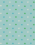 Best Day Ever - Hearts in Turquoise | Quilting Cotton