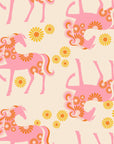 Carousel - Carousel Horse in Natural | Cotton Linen Canvas