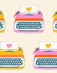 Best Day Ever - Typewriter in Natural | Quilting Cotton