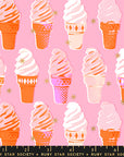 Best Day Ever - Ice Cream in Posy with Metallic | Quilting Cotton