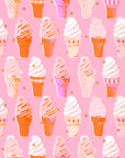 Best Day Ever - Ice Cream in Posy with Metallic | Quilting Cotton