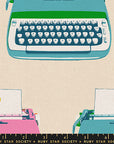Best Day Ever - Typewriter in Natural | Cotton Linen Canvas