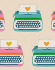 Best Day Ever - Typewriter in Natural | Cotton Linen Canvas