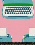 Best Day Ever - Typewriter in Posy | Cotton Linen Canvas
