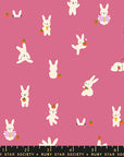 Persimmon - Bun E. and Simmy in Hibicus | Quilting Cotton