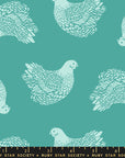 Backyard Chicken in Succulent | Quilting Cotton