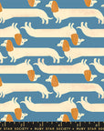Dog Park - Long Dog in Chambray | Quilting Cotton