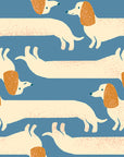 Dog Park - Long Dog in Chambray | Quilting Cotton