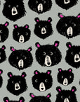 Teddy and the Bears - Teddy in Steel | Cotton Linen Canvas
