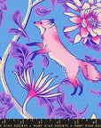 Glow Garden - Fox in Lindley Blue | Quilting Cotton