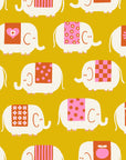 Picture Book - Elephants in Goldenrod | Quilting Cotton