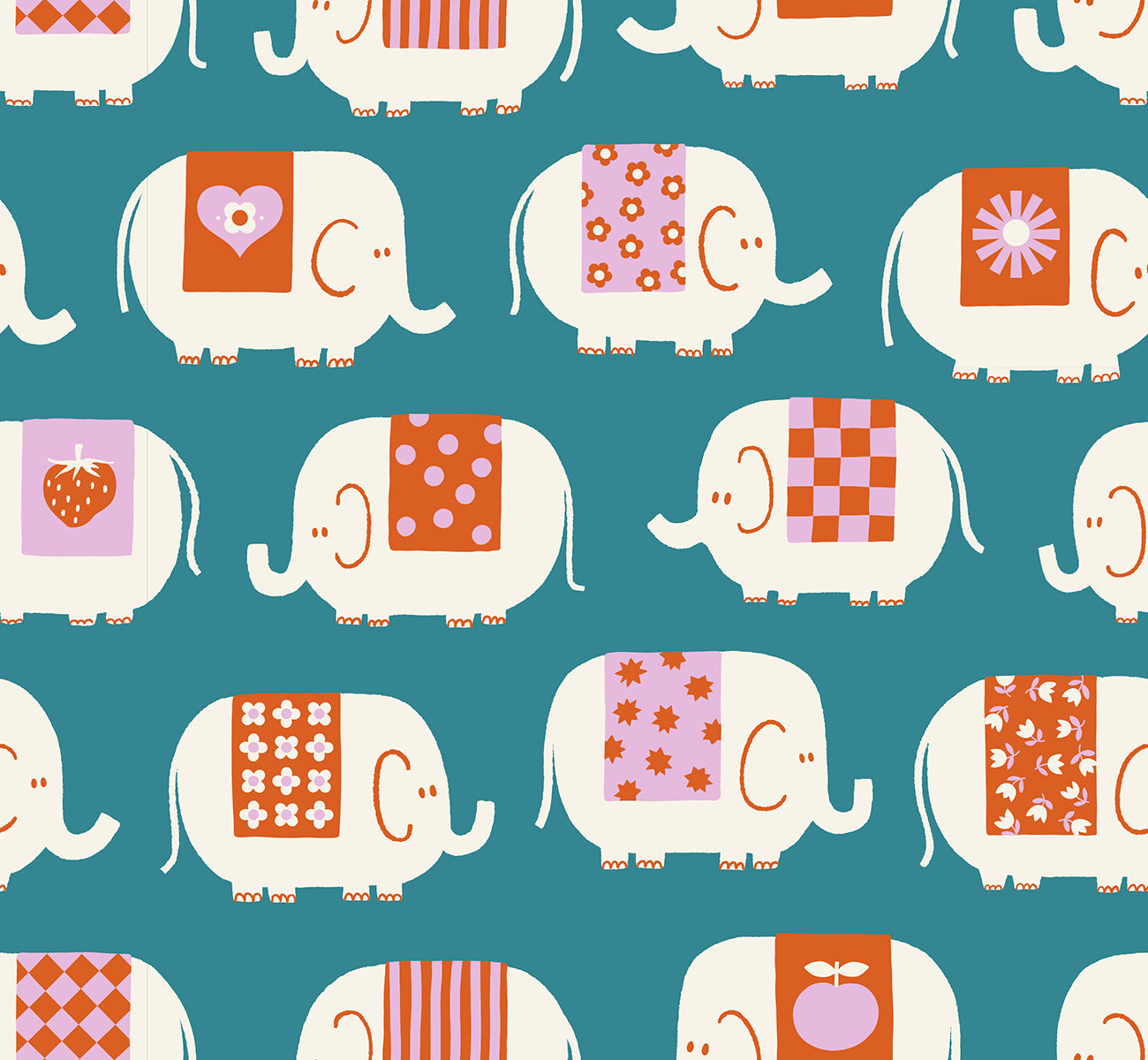 Picture Book - Elephants in Storytime | Quilting Cotton