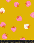Picture Book - Strawberry Toss in Goldenrod | Quilting Cotton