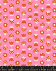 Picture Book - Strawbitties in Flamingo | Quilting Cotton