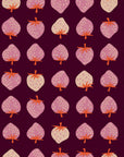 Strawberry - Strawberry in Deep Plum | Cotton Linen Canvas