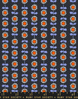 Meadow Star - Bloom in Soft Black | Quilting Cotton