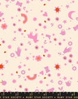 Meadow Star - Dreamland in Flamingo | Quilting Cotton