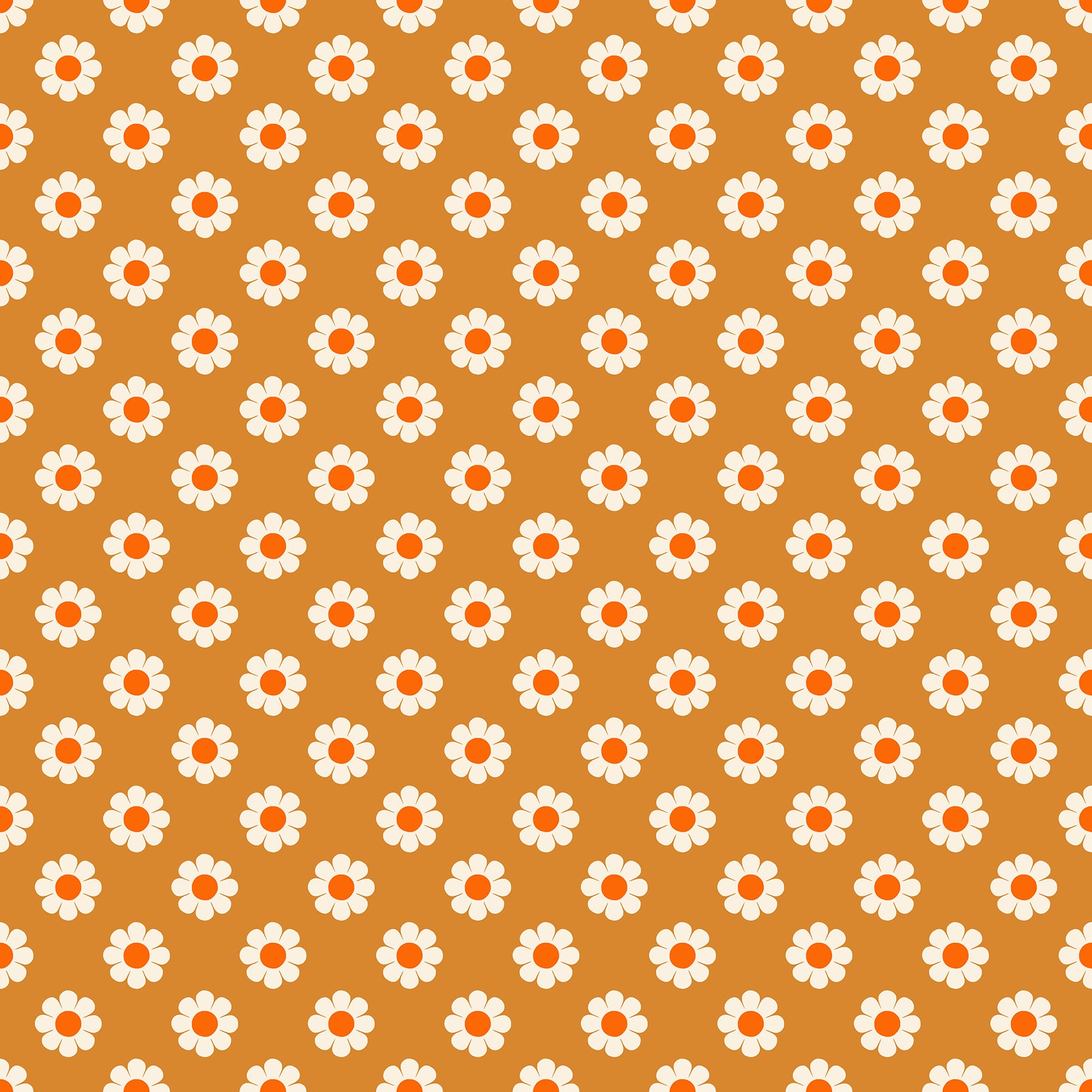 Meadow Star -  Honey Pie in Caramel | Quilting Cotton