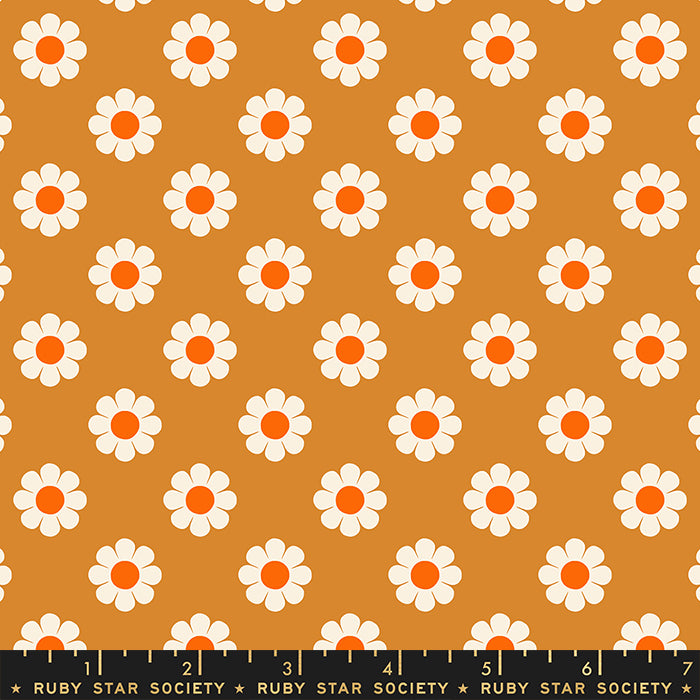 Meadow Star -  Honey Pie in Caramel | Quilting Cotton